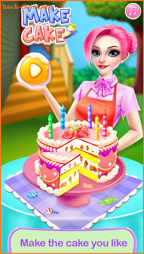 Cake Maker in Kitchen - Candy Cake Cooking Game screenshot