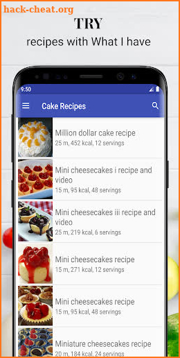 Cake recipes for free app offline with photo screenshot