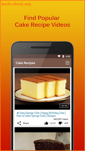 Cake Recipes Videos screenshot