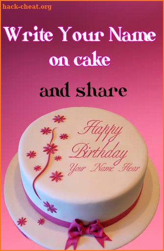 Cake with Name wishes - Write Name On Cake screenshot