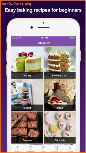 Cakes & baking recipes screenshot