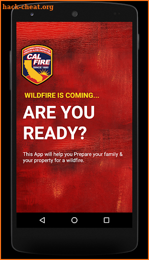 CAL FIRE Ready for Wildfire screenshot