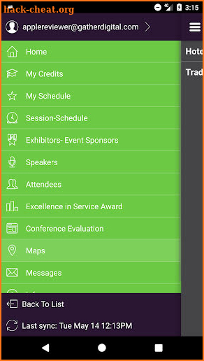 CALA Events screenshot