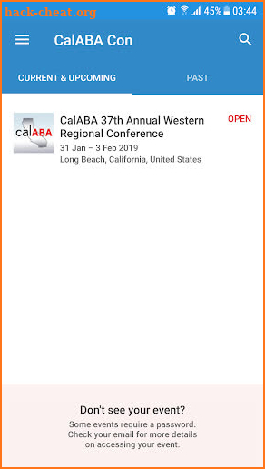 CalABA Conference screenshot