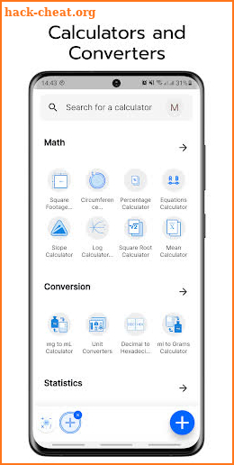 CalCon Calculator screenshot