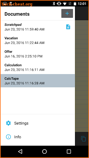CalcTape Calculator with Tape screenshot