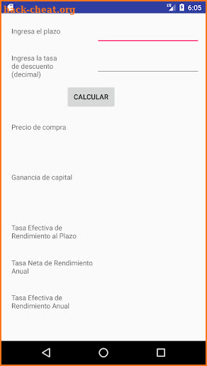 Calculadora de CETES screenshot