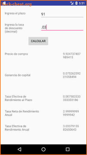 Calculadora de CETES screenshot