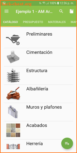 Calculadora Materiales de Construcción screenshot