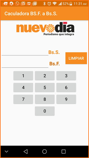 Calculadora Reconversión Bolívares Soberanos screenshot