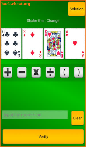 calculation game screenshot