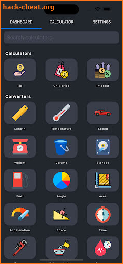 Calculator & Converters screenshot