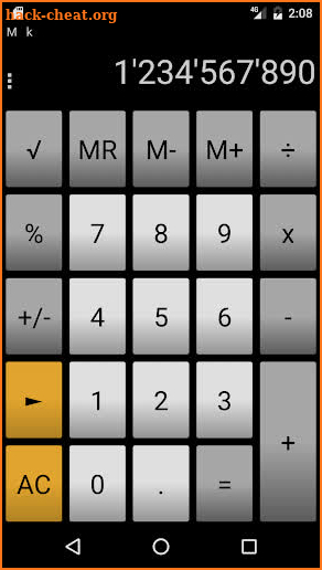 Calculator andanCalc LT screenshot