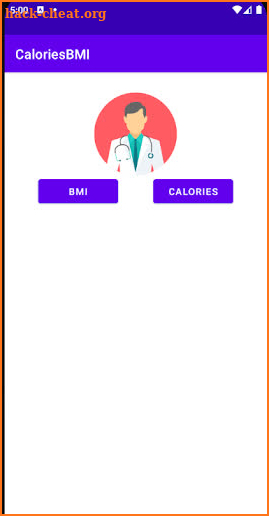 Calculator calories screenshot