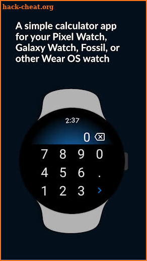 Calculator for Wear OS screenshot
