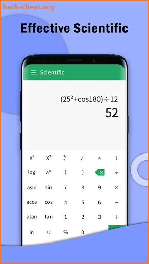 Calculator - Free scientific equation solver screenshot