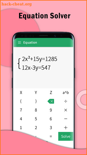 Calculator - Free scientific equation solver screenshot