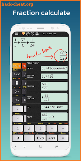 Calculator FX 82 350 570 991 EX ES MS VN PLUS screenshot