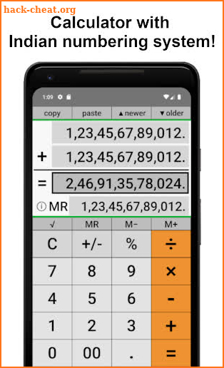 Calculator – IndiaCalc – Indian numbering system screenshot