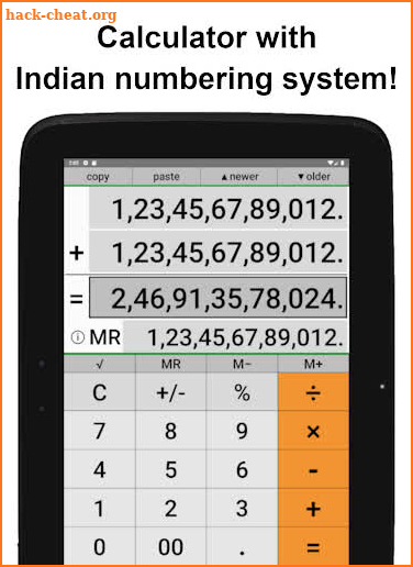 Calculator – IndiaCalc – Indian numbering system screenshot