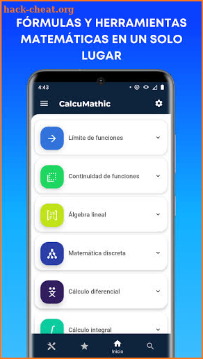 CalcuMathic: Formulas matemáticas gratis screenshot