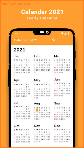 Calendar screenshot