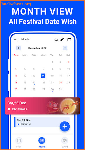 Calendar 2022 screenshot