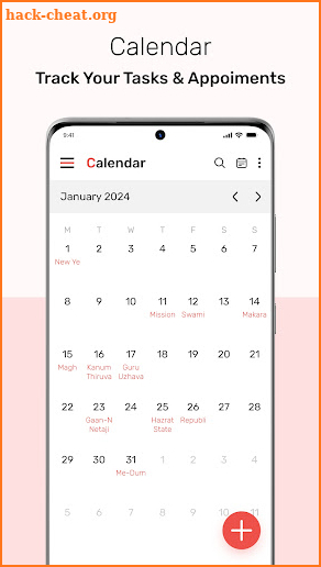 Calendar 2024 screenshot