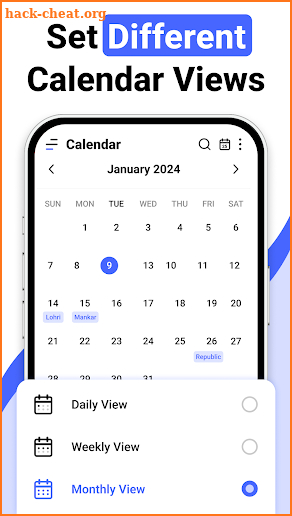 Calendar 2025 screenshot