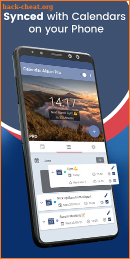 Calendar Alarm Reminder App screenshot