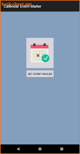 Calendar Event Mailer screenshot