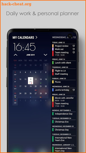 Calendar for Edge Panel screenshot