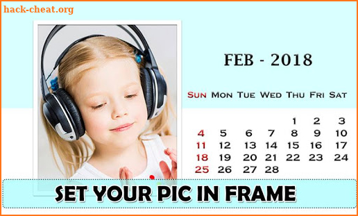 Calendar Photo Frames screenshot