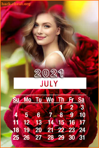 Calendar Photo Frames 2021 screenshot