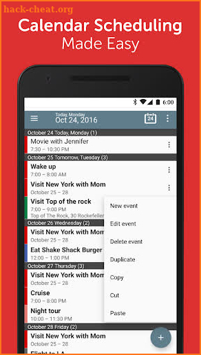 Calendar+ Schedule Planner App screenshot