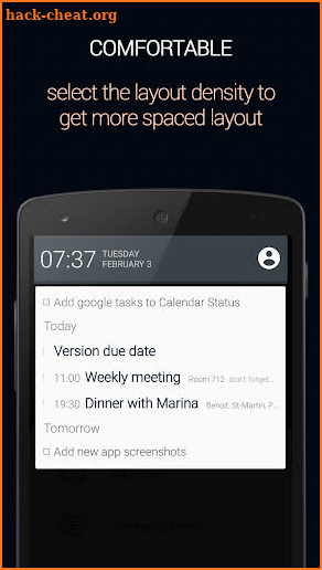 Calendar Status Pro screenshot