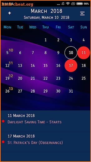 Calendar USA - Events Calendar & Daily Planner screenshot