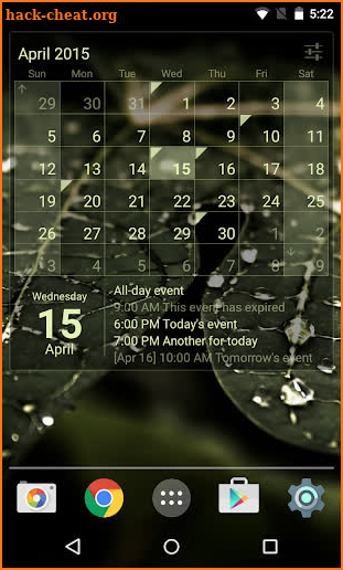 Calendar Widget Month + Agenda screenshot