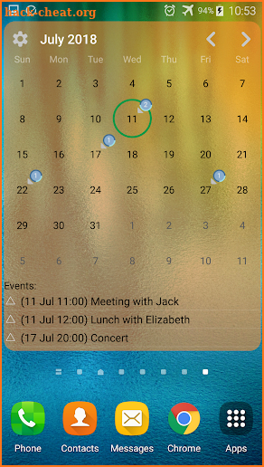 Calendar Widget Month with Agenda screenshot