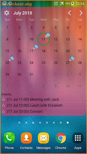 Calendar Widget Month with Agenda screenshot