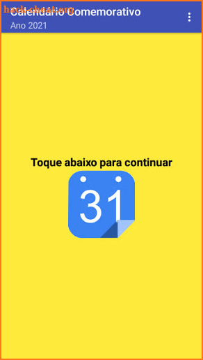 Calendário Comemorativo 2021 screenshot