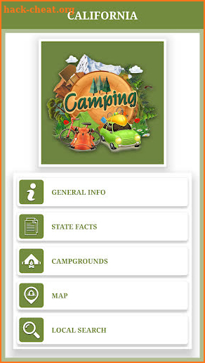 California Campgrounds screenshot