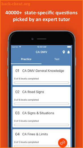 California DMV Permit Test 2019 Edition screenshot