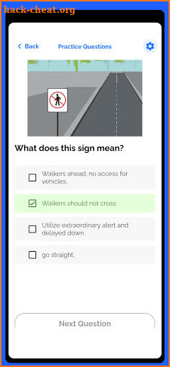 California DMV Permit Test 2021 screenshot