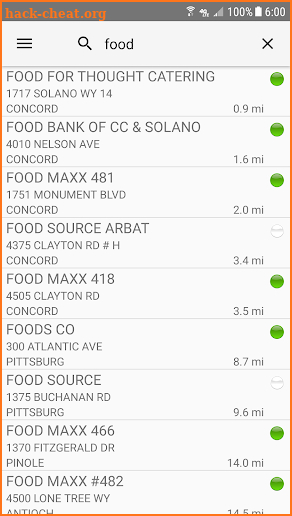 California Food Inspector screenshot