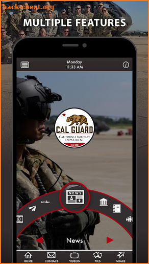 California Military Department screenshot