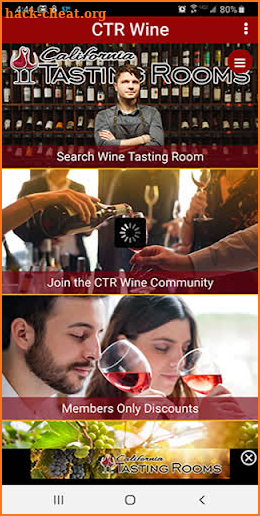 California Wine Tastings Rooms screenshot