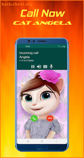 Call Angela's Talking Fake Video Call screenshot