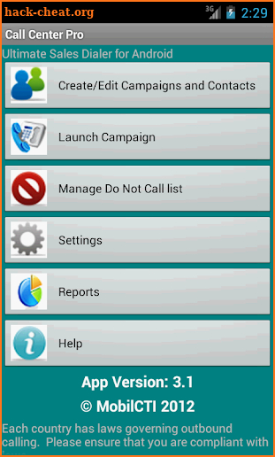 Call Center Pro CRM screenshot
