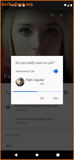 Call Confirm screenshot